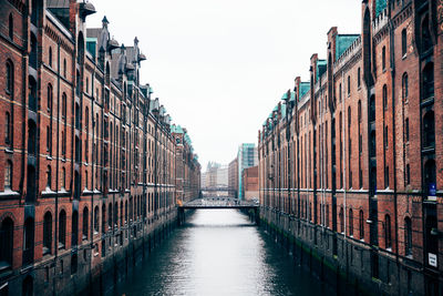 Canal amidst buildings in city