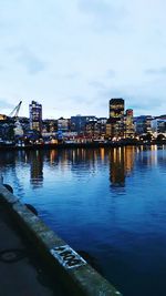 River with city in background