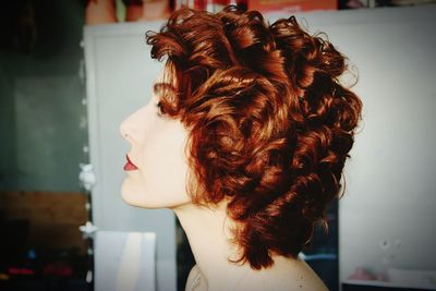 Portrait of woman looking away