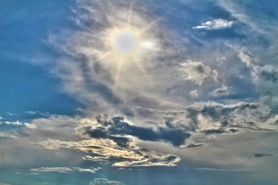 Low angle view of clouds in sky