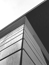 Low angle view of modern building against sky