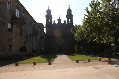 Built structure with trees in background