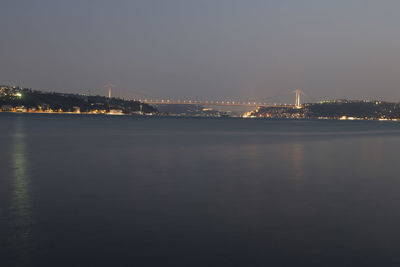 View of illuminated cityscape at night