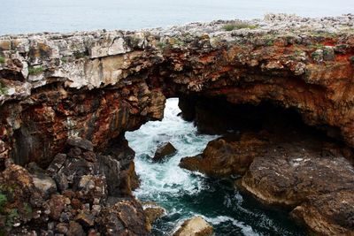 Rocks in sea