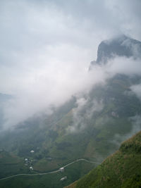 Aerial view of landscape against sky