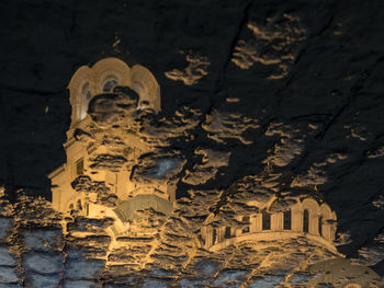 Low angle view of statue of historic building