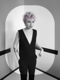 Portrait of young woman