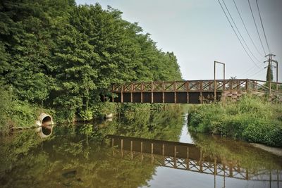 View of built structure with trees in background