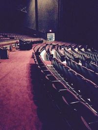 Illuminated lights at night