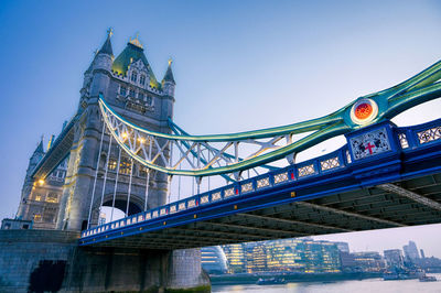 Low angle view of tower bridge