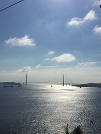 Scenic view of calm sea against sky