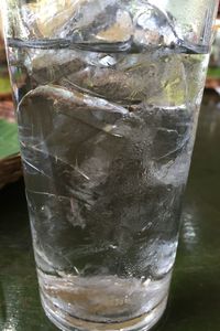 Close-up of drink on table