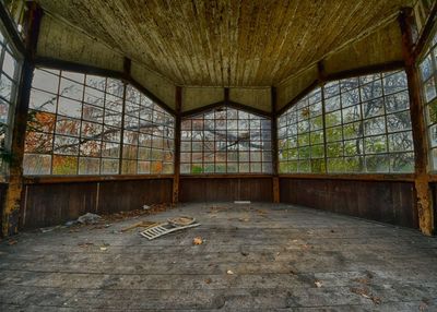 Interior of abandoned building