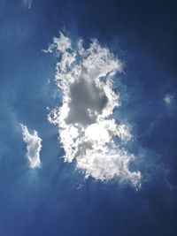 Low angle view of clouds in sky