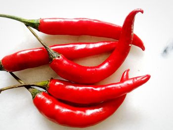 Close-up of red chili peppers