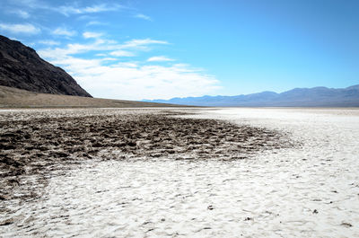 Scenic view of desert against sky
