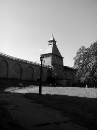 View of built structure against clear sky