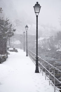 Snow covered street