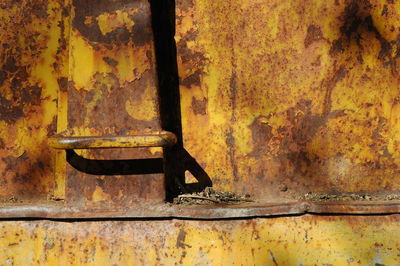 Close-up of an abandoned building