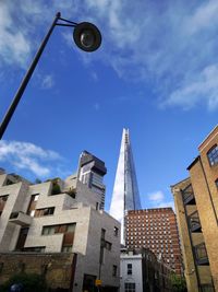 Low angle view of buildings against sky