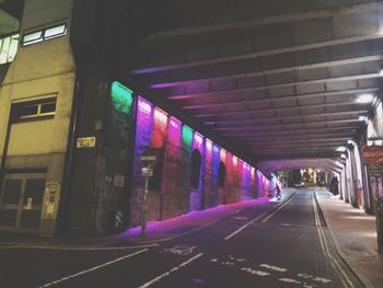 Illuminated tunnel