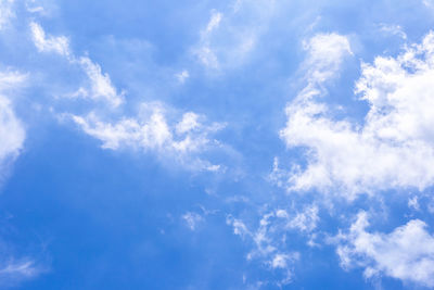 Low angle view of clouds in sky