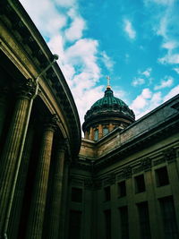 Low angle view of historic building against sky