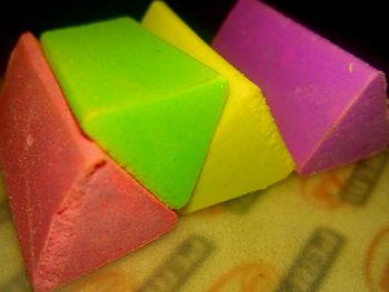 Close-up of colorful balloons