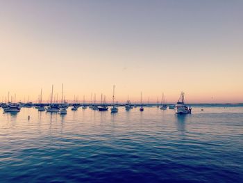 Boats in sea