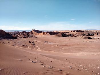 Valle de la luna in atacama - chile. the driest place on earth.