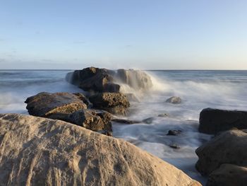 Long exposure pacific ocean