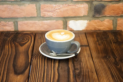 Close-up of coffee on table