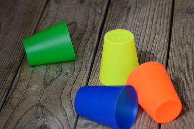 Close-up of plastic toy on table