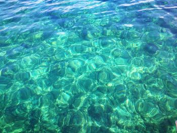 Full frame shot of water in swimming pool