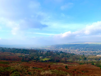 Scenic view of landscape against sky