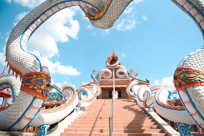 Low angle view of temple