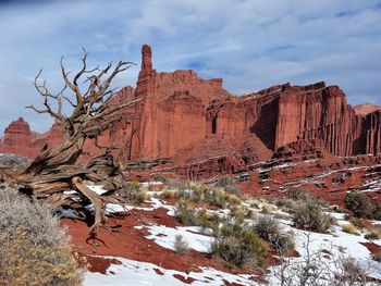 View of rock formations