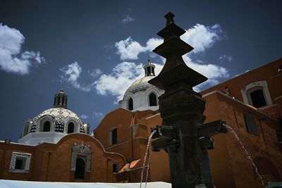 Low angle view of church against sky