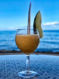 Close-up of drink on table