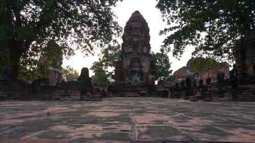 View of temple against clear sky