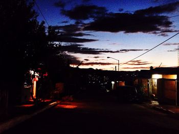 City street at dusk