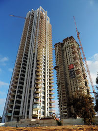 Low angle view of buildings against sky