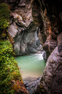 Rock formations in cave