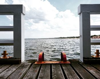 Pier on sea