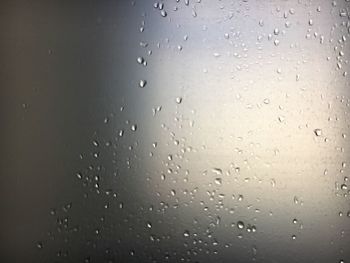 Full frame shot of wet window