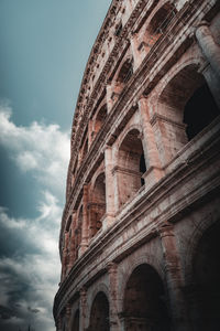 Low angle view of historical building against sky