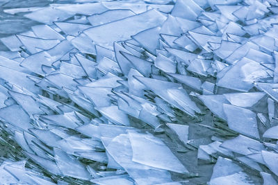 Close-up of blue pattern