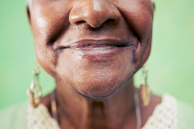 Close-up portrait of woman