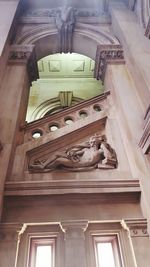 Low angle view of ceiling