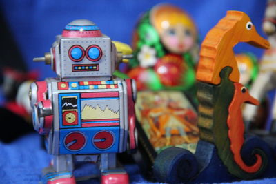 Close-up of toy toys
